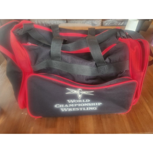 Gemline duffle bag WCW World Champion Wrestling Keystone Light Beer vintage - Picture 2 of 7